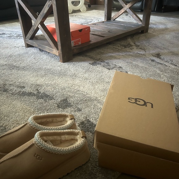 UGG Beige Suede Slip-Ons - Picture 3 of 4